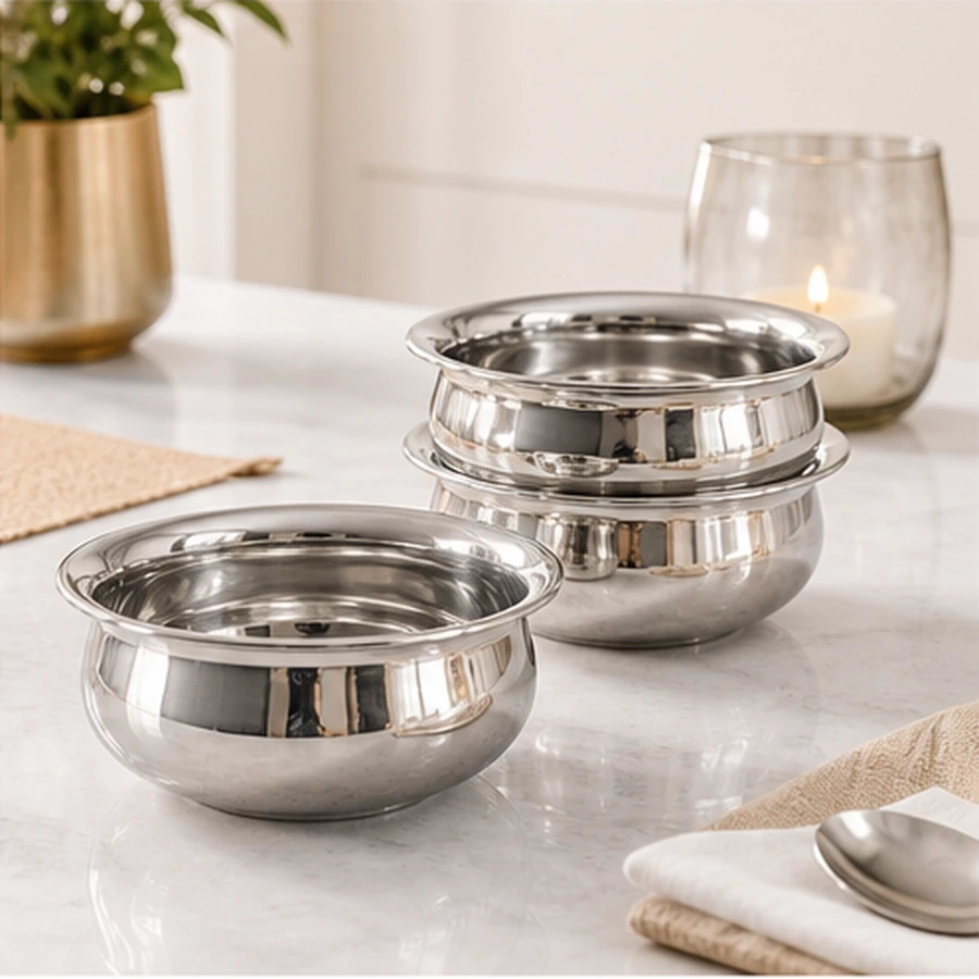 Double Wall Serving Bowl Set