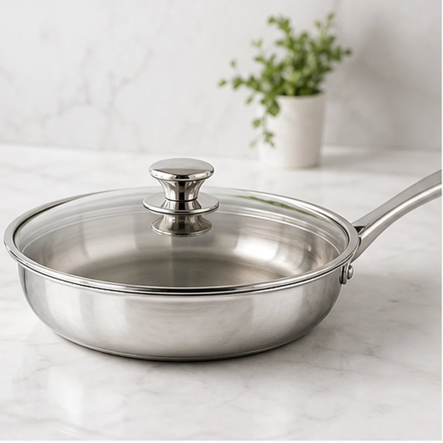 Induction Fry Pan with Glass Lid