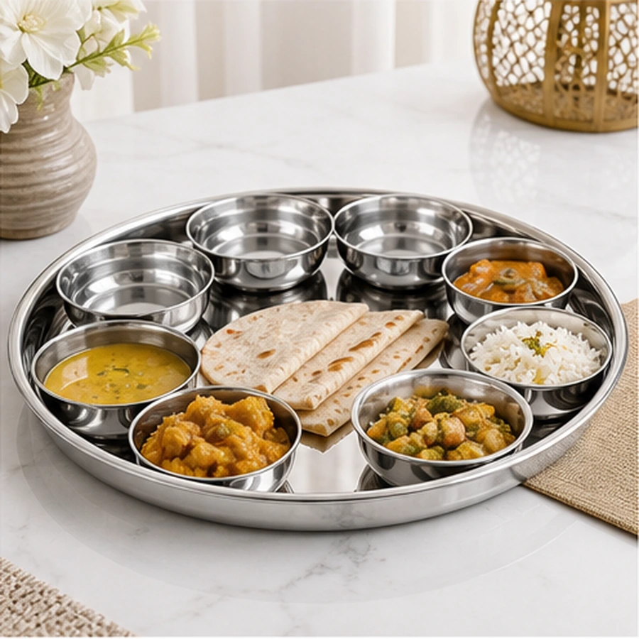 Premium Stainless Steel Thali Set